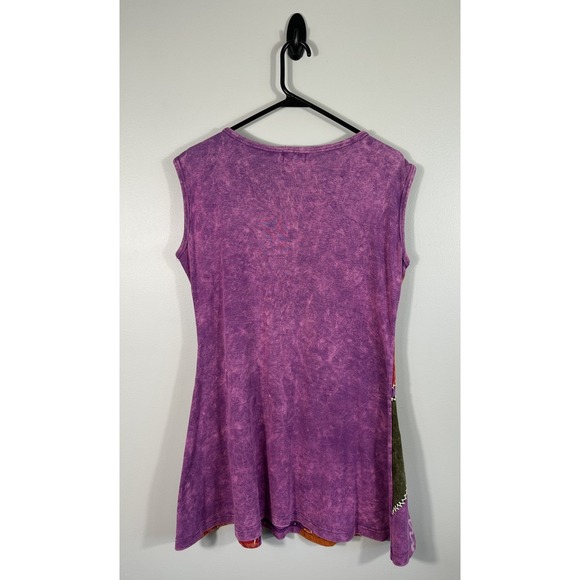 Rising International Dress M/L Boho Artsy Embroidered Whimsical Hippie Read - Picture 2 of 12